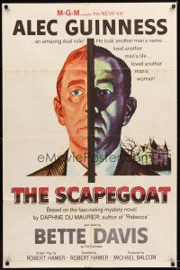 4c775 SCAPEGOAT 1sh '59 art of Alec Guinness, who lived another man's life & loved his woman!