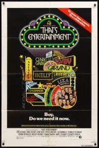 4c893 THAT'S ENTERTAINMENT 1sh '74 classic MGM Hollywood scenes, it's a celebration!