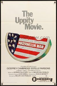 4c963 WATERMELON MAN int'l 1sh '70 patriotic watermelon artwork, the uppity movie!