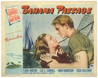4d242 BAHAMA PASSAGE LC '41 close up of Sterling Hayden grabbing scared Madeleine Carroll!