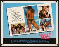 4f241 BLAME IT ON RIO 1/2sh '84 Demi Moore, Michael Caine, super sexy postcard image!