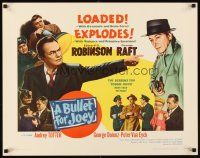 4f256 BULLET FOR JOEY 1/2sh '55 George Raft, Edward G. Robinson, film noir!