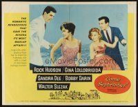 4f280 COME SEPTEMBER 1/2sh '61 Sandra Dee, sexy Gina Lollobrigida, Rock Hudson, Bobby Darin