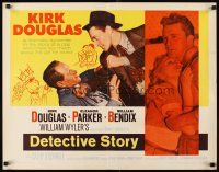 4f299 DETECTIVE STORY 1/2sh R60 William Wyler, Kirk Douglas can't forgive Eleanor Parker!