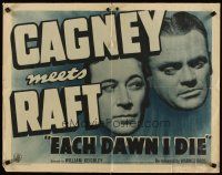 4f314 EACH DAWN I DIE 1/2sh R47 great artwork of prisoners James Cagney & George Raft!