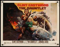 4f352 GAUNTLET 1/2sh '77 great art of Clint Eastwood & Sondra Locke by Frank Frazetta!