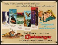 4f396 IN SEARCH OF THE CASTAWAYS 1/2sh '62 Jules Verne, Hayley Mills in an avalanche of adventure!