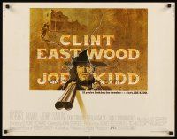 4f412 JOE KIDD 1/2sh '72 cool art of Clint Eastwood pointing double-barreled shotgun!