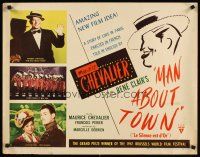 4f443 LE SILENCE EST D'OR 1/2sh '48 Maurice Chevalier starring in Rene Clair's Man About Town!