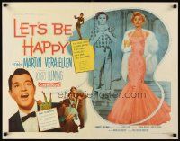 4f446 LET'S BE HAPPY style B 1/2sh '57 Vera-Ellen & Tony Martin in a rocking and rolling romance!