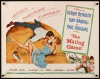 4f479 MATING GAME style A 1/2sh '59 Debbie Reynolds & Tony Randall are fooling around in the hay!