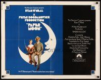 4f533 PAPER MOON int'l 1/2sh '73 great image of smoking Tatum O'Neal with dad Ryan O'Neal!
