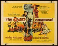 4f564 QUIET AMERICAN style B 1/2sh '58 Audie Murphy & Michael Redgrave in Vietnam!