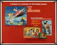 4f578 RESCUERS/MICKEY'S CHRISTMAS CAROL 1/2sh '83 Disney package for the holiday season!