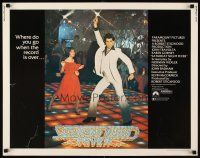 4f600 SATURDAY NIGHT FEVER 1/2sh '77 best image of disco dancer Travolta & Karen Lynn Gorney!