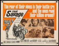 4f601 SAVAGE SEVEN 1/2sh '68 AIP, bad bikers, the open road their killing ground!