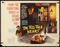 4f668 TELL-TALE HEART 1/2sh '61 from the terrifying pages of Edgar Allan Poe!