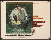 4f685 THUNDERBOLT & LIGHTFOOT 1/2sh '74 art of Clint Eastwood with guns by Ken Barr!