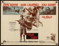 4f692 TRUE GRIT 1/2sh '69 John Wayne as Rooster Cogburn, Kim Darby, Glen Campbell
