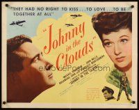 4f710 WAY TO THE STARS style B 1/2sh '45 pilot Michael Redgrave, WWII, Johnny in the Clouds!