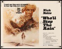 4f723 WHO'LL STOP THE RAIN 1/2sh '78 artwork of Nick Nolte & Tuesday Weld by Tom Jung!