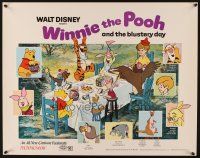 4f729 WINNIE THE POOH & THE BLUSTERY DAY 1/2sh '69 A.A. Milne, Tigger, Piglet, Eeyore!