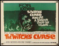 4f730 WITCH'S CURSE 1/2sh '63 Kirk Morris as Maciste walked with 100 years of terror & death!