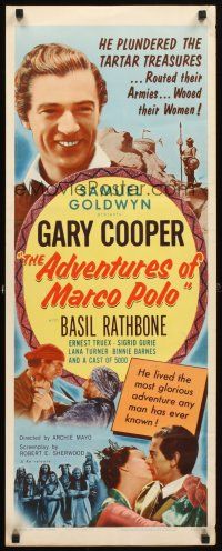 4g151 ADVENTURES OF MARCO POLO insert R54 Gary Cooper penetrated the secret Orient!