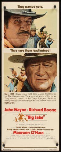 4g189 BIG JAKE insert '71 Richard Boone wanted gold but John Wayne gave him lead instead!