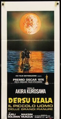 4g068 DERSU UZALA Italian locandina '76 Akira Kurosawa, cool Ciriello artwork!
