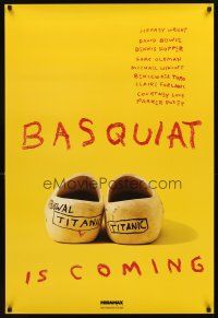 4k053 BASQUIAT teaser 1sh '96 Jeffrey Wright as Jean Michel Basquiat, directed by Julian Schnabel!