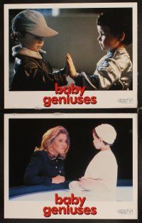 4h064 BABY GENIUSES 8 LCs '99 wacky intelligent infants, sci-fi directed by Bob Clark!