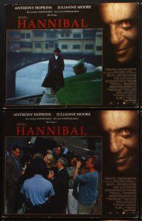 4h022 HANNIBAL 9 LCs '00 Anthony Hopkins as Dr. Lector, Julianne Moore, Ray Liotta!