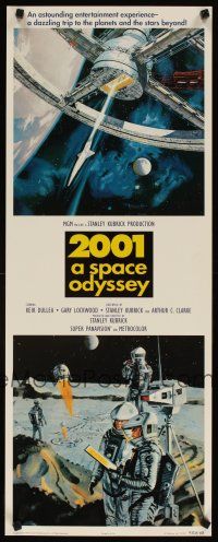 4j691 2001: A SPACE ODYSSEY commercial poster '95 Stanley Kubrick, art by Bob McCall!