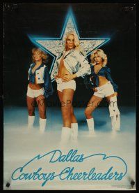 4j771 DALLAS COWBOY CHEERLEADERS 2-sided commercial poster '78 great images of sexy Texas women!