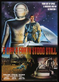 4j750 DAY THE EARTH STOOD STILL English commercial poster '99 Robert Wise,art of Gort,Patricia Neal!