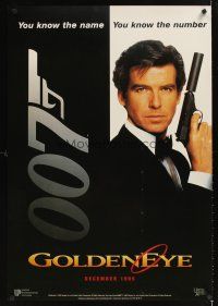 4j747 GOLDENEYE Dutch commercial poster '95 Pierce Brosnan as secret agent James Bond 007!