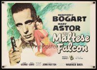 4j724 MALTESE FALCON Portal commercial poster '70s Humphrey Bogart, Mary Astor, John Huston!