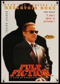 4j729 PULP FICTION commercial poster '94 Harvey Keitel as The Wolf, Quentin Tarantino