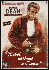 4j758 REBEL WITHOUT A CAUSE German commercial poster 1990s Ray, James Dean by Wendt!