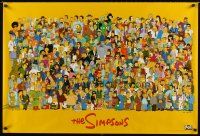 4j638 SIMPSONS commercial poster '98 classic Matt Groening cartoon, art of entire cast!