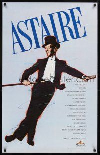 4j643 ASTAIRE 2-sided video poster '87 great images of Fred Astaire dancing!