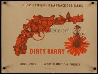 4j087 DIRTY HARRY signed & numbered Castro Theatre special 19x25 R10 by David O'Daniel, classic!