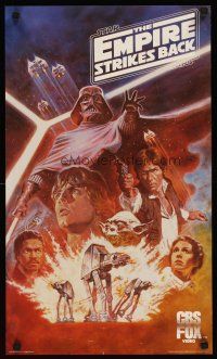 4j098 EMPIRE STRIKES BACK video special 15x25 '80 George Lucas sci-fi classic, cool art by Tom Jung!