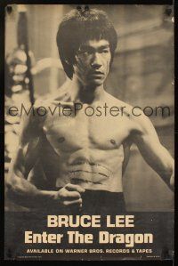 4j537 ENTER THE DRAGON soundtrack music poster '73 Bruce Lee kung fu classic!