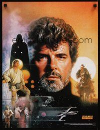 4j631 STAR WARS INSIDER Insider Magazine poster '97 Star Wars, Struzan art of George Lucas!