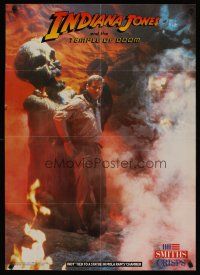 4j168 INDIANA JONES & THE TEMPLE OF DOOM English special 24x33 '84 Harrison Ford in peril!