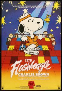4j659 IT'S FLASHBEAGLE CHARLIE BROWN/SHE'S A GOOD SKATE CHARLIE BROWN video poster '85 double-bill