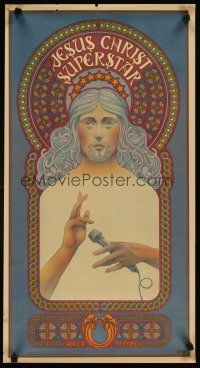 4j547 JESUS CHRIST SUPERSTAR 16x30 music poster '70 Andrew Lloyd Webber's rock opera, Byrd art!