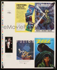 4j478 KILIAN Kilian printer's test 19x24 advertising poster '80s art & images + Jeff Kilian bio!